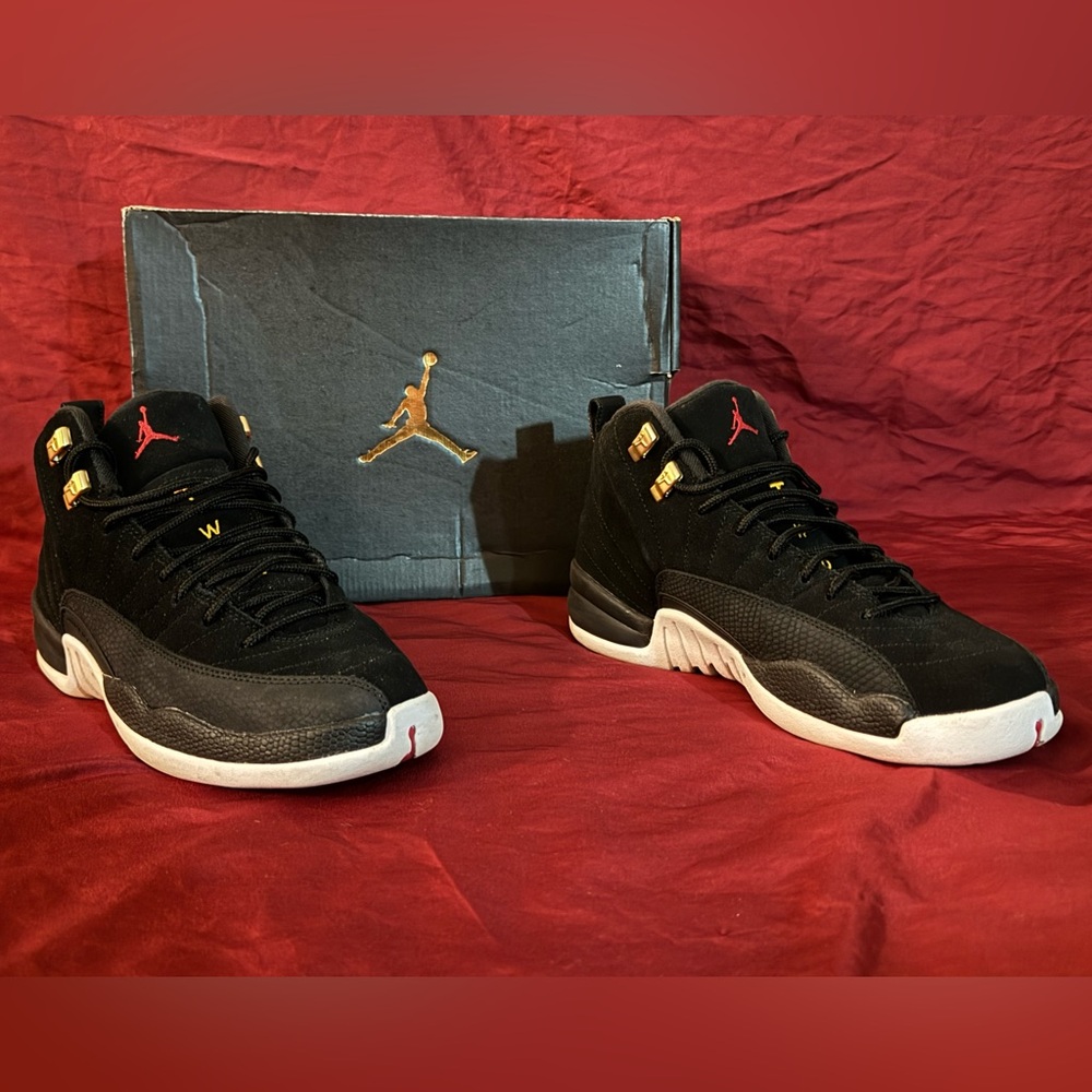 Nike Air Jordan 12 Retro Reverse Taxi Black